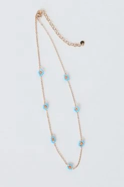 MYS WHOLESALE ACCESSORIES BEADED DAISY NECKLACE