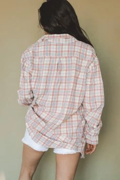 EMORY PARK Jackets + Button-ups BINDI PLAID BUTTON UP