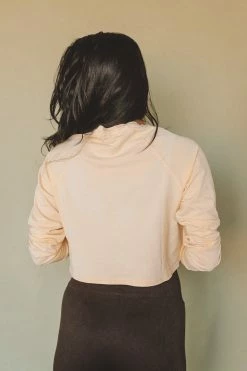 MONO B PIMA COTTON CROPPED BUBBLE TOP