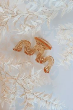 SPACE 46 ACCESSORIES SEMI-TRANSPARENT THREE WAVES HAIR CLIP