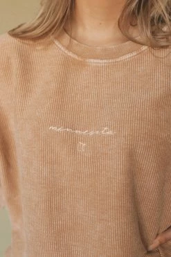 HumanKIND Crewneck Sweatshirts MINNESOTA EMBROIDERED CORDED CREWNECK