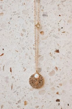 TRUE BY KRISTY JEWELRY GUARDIAN ANGEL OPAL CHARM NECKLACE ACCESSORIES