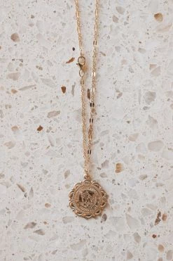 TRUE BY KRISTY JEWELRY TRAVELER SAINT CHRISTOPHER CHARM NECKLACE