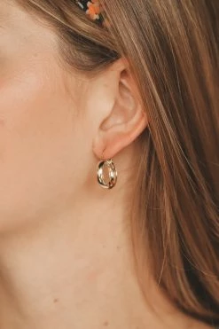 TRUE BY KRISTY JEWELRY AVALON HOOP EARRINGS