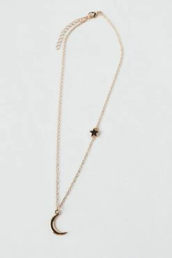ELLISON + YOUNG ACCESSORIES NEW MOON CHARM NECKLACE