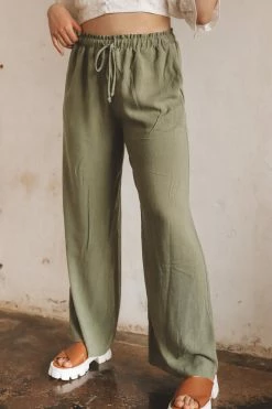 NLT Bottoms OLIVERA LINEN PANTS