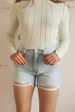 JBD. Bottoms BARBADOS DISTRESSED JEAN SHORTS