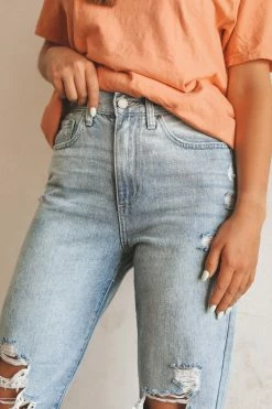 JBD. HALLIE DISTRESSED JEANS Bottoms