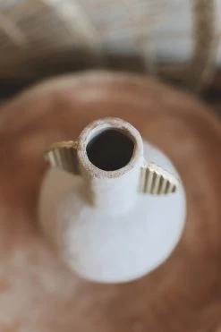 BLOOMINGVILLE Home TERRA COTTA STONEWARE VASE