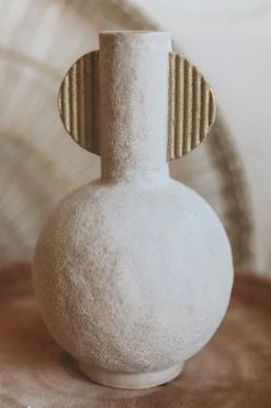 BLOOMINGVILLE Home TERRA COTTA STONEWARE VASE