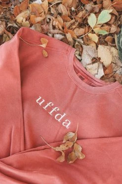 HumanKIND Tops UFFDA EMBROIDERED CREWNECK