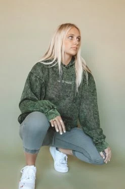 HumanKIND ND OLD ENGLISH EMBROIDERED HOODIE Hoodies