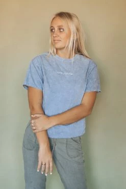 HumanKIND LET THAT SHIT GO EMBROIDERED TEE Tops