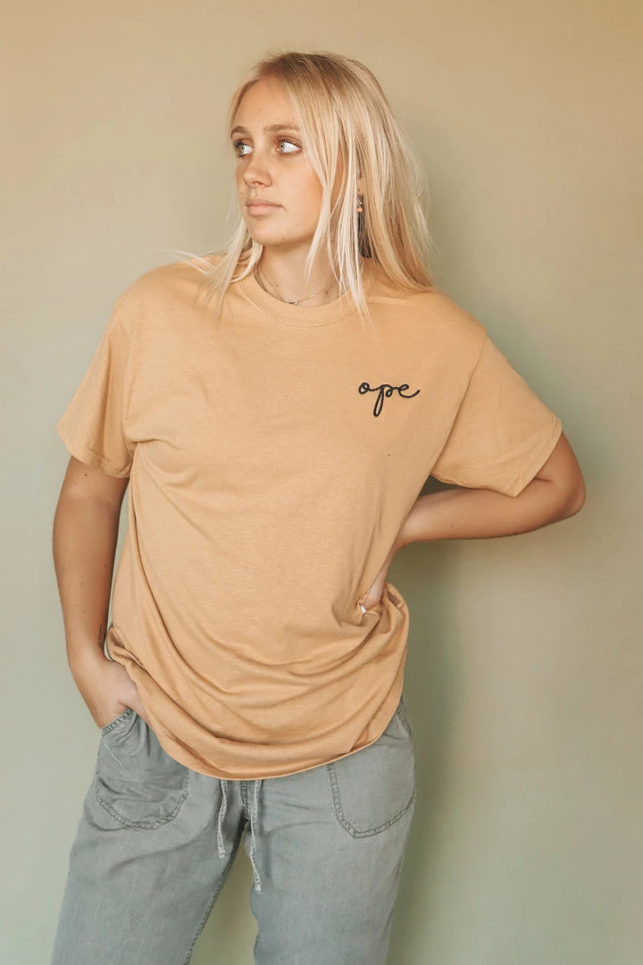 HumanKIND "OPE" EMBROIDERED TEE 7 HumanKIND "OPE" EMBROIDERED TEE