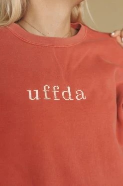 HumanKIND Tops UFFDA EMBROIDERED CREWNECK