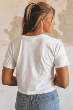 KITTSONA CUSTOM CLOTHING NODAK VARSITY CROPPED TEE Crop Tops