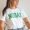 KITTSONA CUSTOM CLOTHING NODAK VARSITY CROPPED TEE Crop Tops