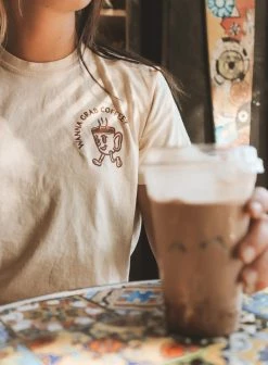 HumanKIND Company Tees WANNA GRAB COFFEE TEE