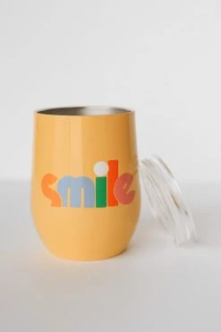 BAN.DO Kitchen + Hosting STAINLESS STEEL WINE TUMBLER · SMILE