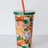 BAN.DO SIP SIP TUMBLER W/ STRAW · BERRY BUTTERFLIES