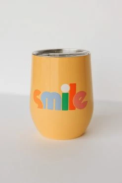 BAN.DO Kitchen + Hosting STAINLESS STEEL WINE TUMBLER · SMILE