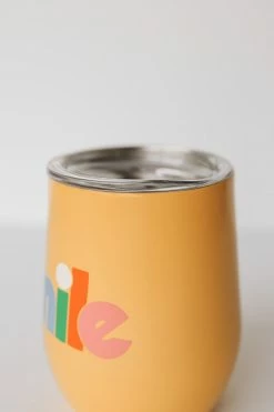 BAN.DO Kitchen + Hosting STAINLESS STEEL WINE TUMBLER · SMILE