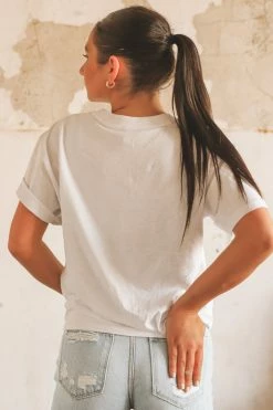 KITTSONA CUSTOM CLOTHING Crop Tops USA CLASSIC TEE