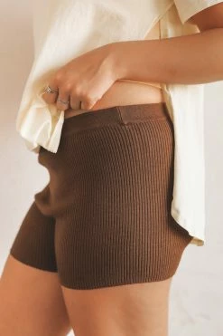 EMORY PARK SEQUOIA RIBBED KNIT SHORTS Bottoms