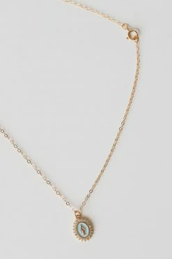 TRUE BY KRISTY JEWELRY ACCESSORIES LOURDES VIRGIN MARY CHARM NECKLACE