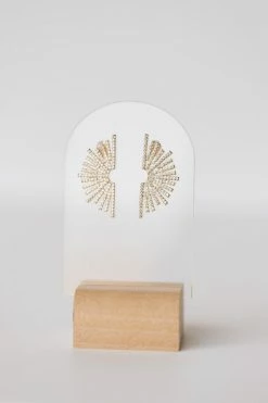 JAXKELLY CELESTIAL SUNBURST EARRINGS