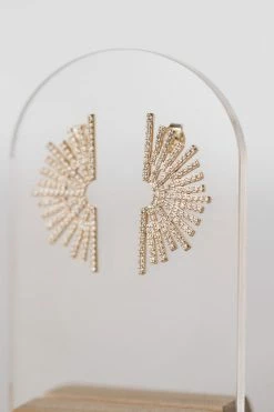 JAXKELLY CELESTIAL SUNBURST EARRINGS
