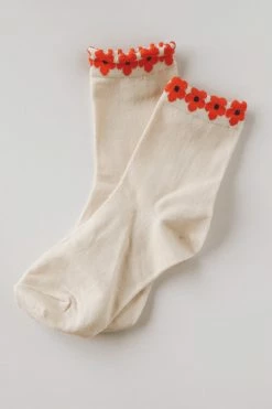 TIEPOLOGY ACCESSORIES DAISY FLORAL CASUAL SOCKS