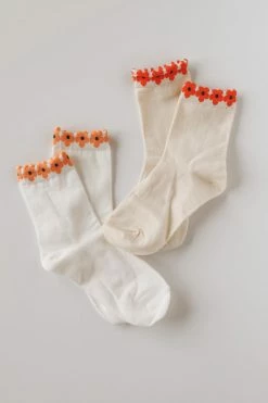 TIEPOLOGY ACCESSORIES DAISY FLORAL CASUAL SOCKS