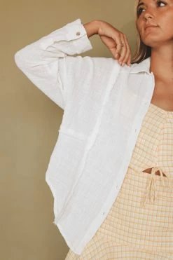 MISS LOVE SHERIDAN BUTTON-UP Tops