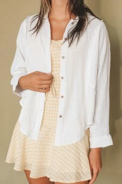 MISS LOVE SHERIDAN BUTTON-UP Tops