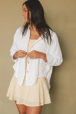 MISS LOVE SHERIDAN BUTTON-UP Tops