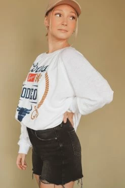 RECYCLED KARMA COORS BANQUET RODEO PULLOVER Crewneck Sweatshirts