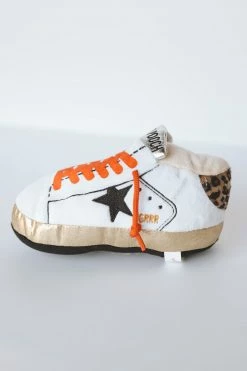 HAUTE DIGGITY DOG GOLDEN POOCH SNEAKER DOG TOY LIFESTYLE