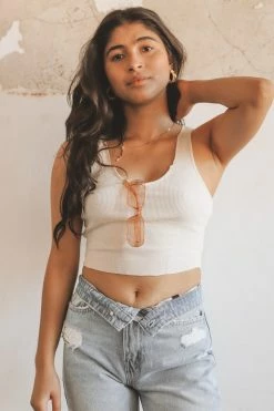 MISS LOVE LA JOLLA KNIT TANK