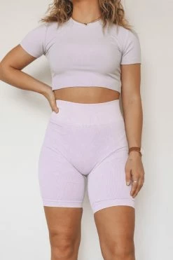 NIKIBIKI VINTAGE RIBBED BIKE SHORTS Bottoms