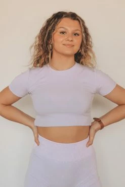 MONO B Tops LENA CROPPED TEE