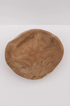 CREATIVE CO-OP TEAK WOOD BOWL Home