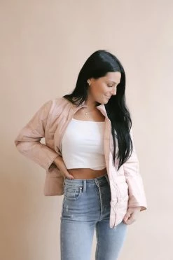 EASEL TRIBECA QUILTED JACKET Jackets + Button-ups