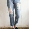 FLYING MONKEY Bottoms WILLA STRAIGHT LEG JEANS