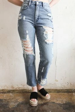FLYING MONKEY Bottoms WILLA STRAIGHT LEG JEANS